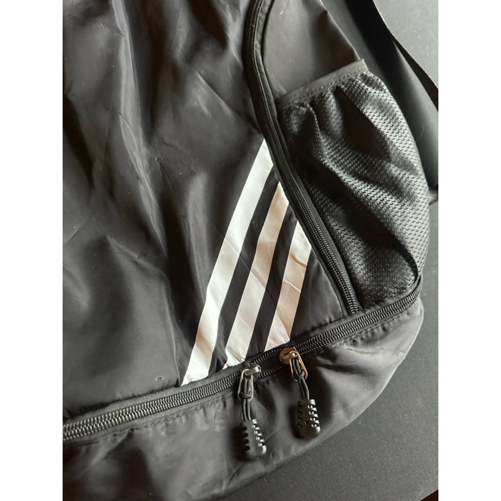 Basketball Black & White Drawstring Backpack - Picture 3 of 8
